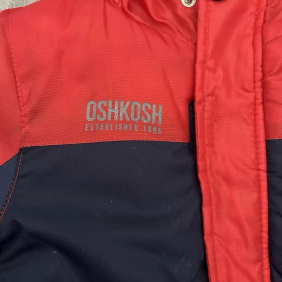 Toddler Oshkosh B’Gosh Red And Navy Jacket Size 24 Months - Picture 2 of 5